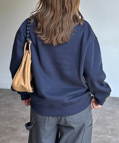 加絨花朵貼布衛衣