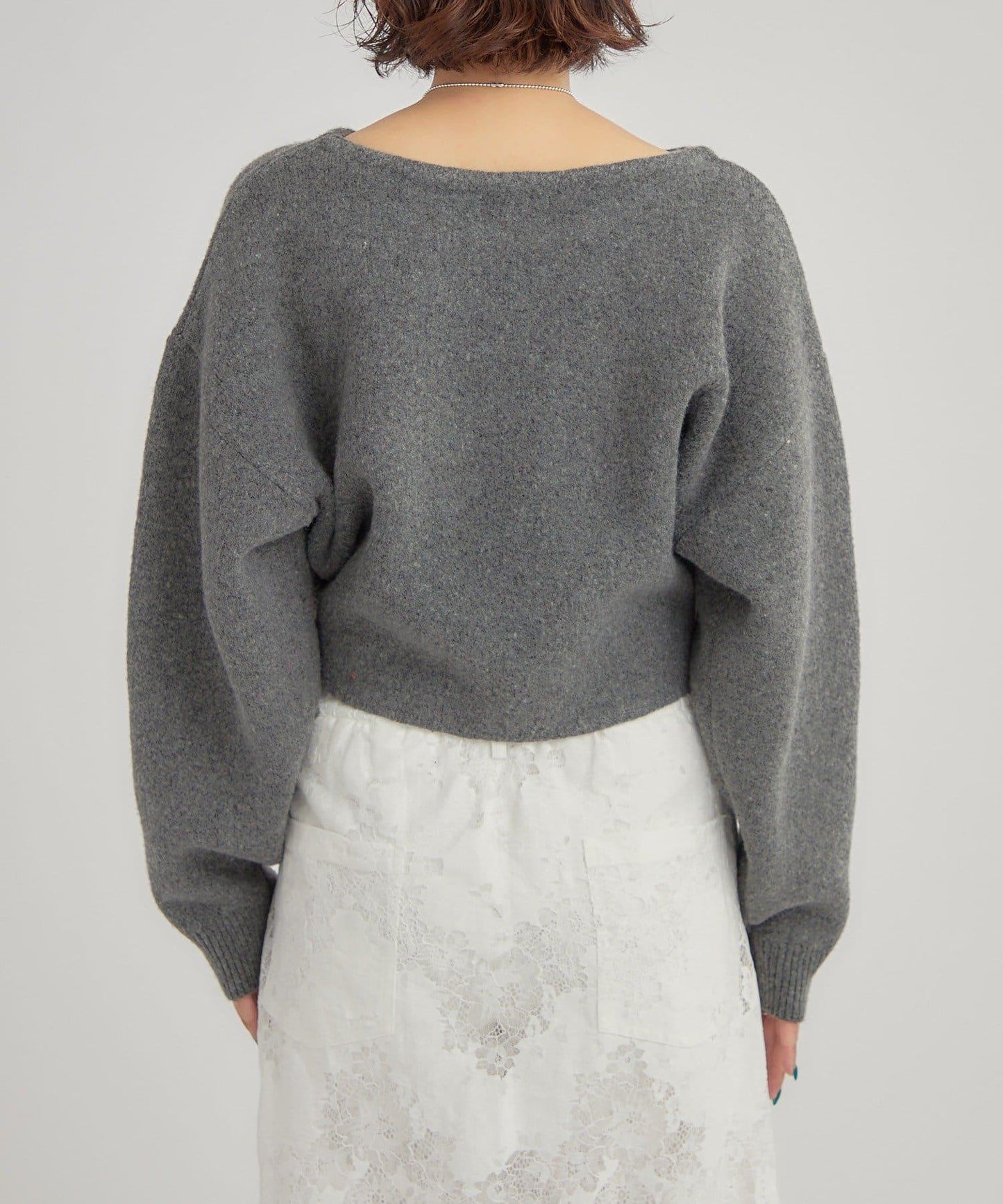 大LOGO抽繩針織衫