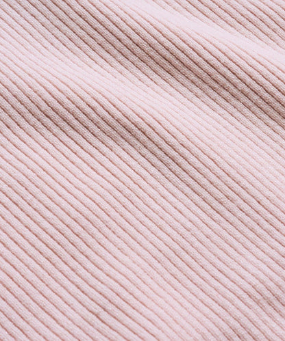 安哥拉觸感墊肩羅紋針織衫