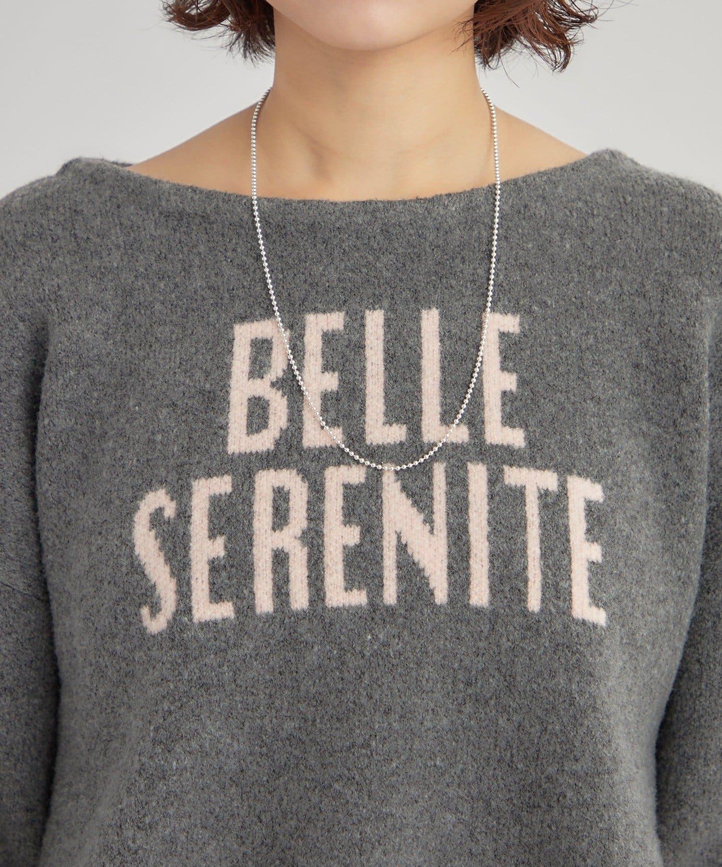 大LOGO抽繩針織衫