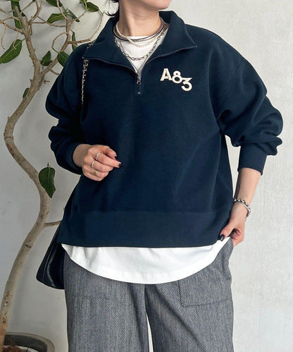 拉鍊羊羔絨套頭衫