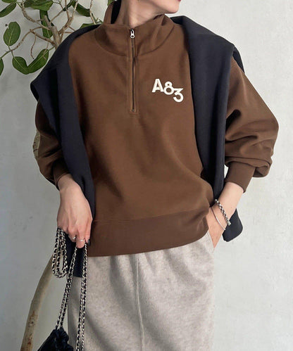 拉鍊羊羔絨套頭衫