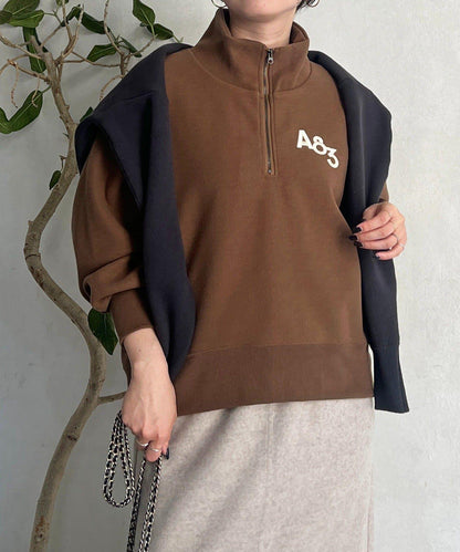 拉鍊羊羔絨套頭衫