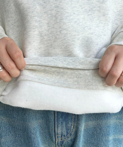 加絨花朵貼布衛衣