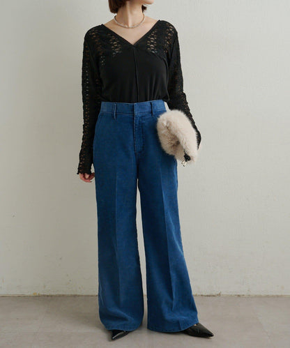 蕾絲拼接針織衫