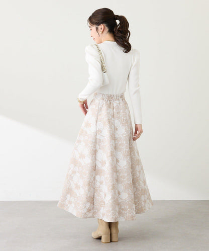 安哥拉觸感墊肩羅紋針織衫