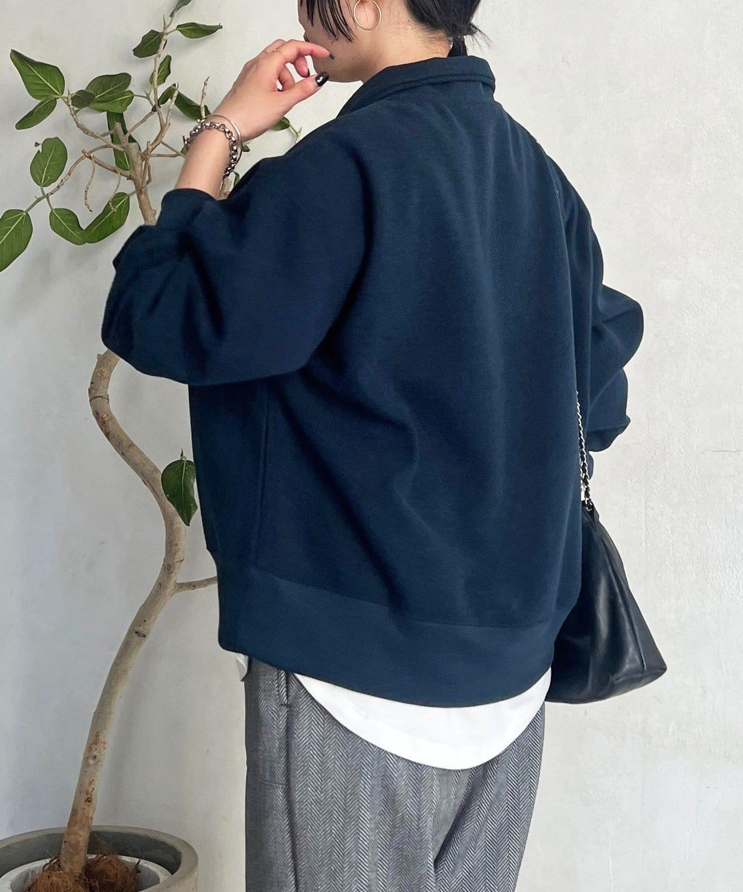 拉鍊羊羔絨套頭衫