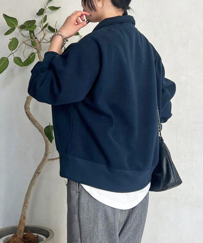 拉鍊羊羔絨套頭衫