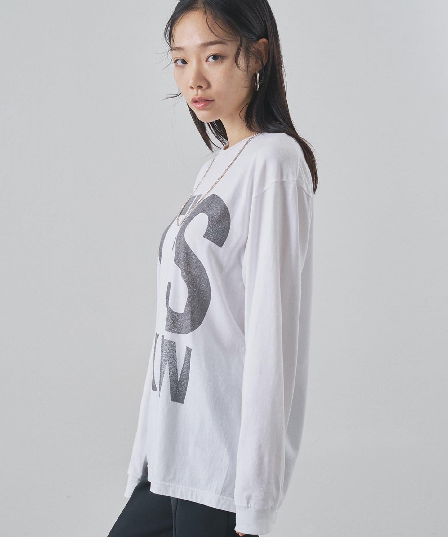 大LOGO長袖T恤