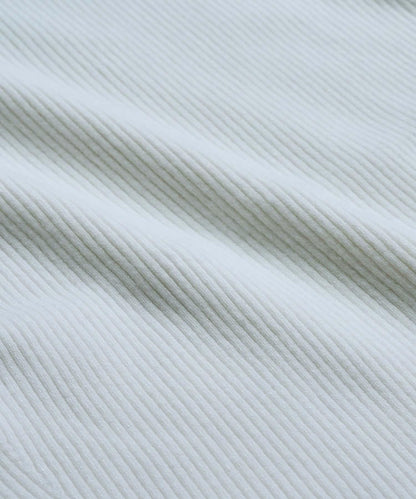 安哥拉觸感墊肩羅紋針織衫