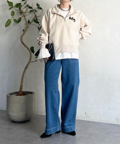 拉鍊羊羔絨套頭衫