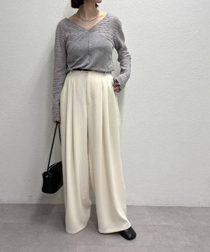 蕾絲拼接針織衫