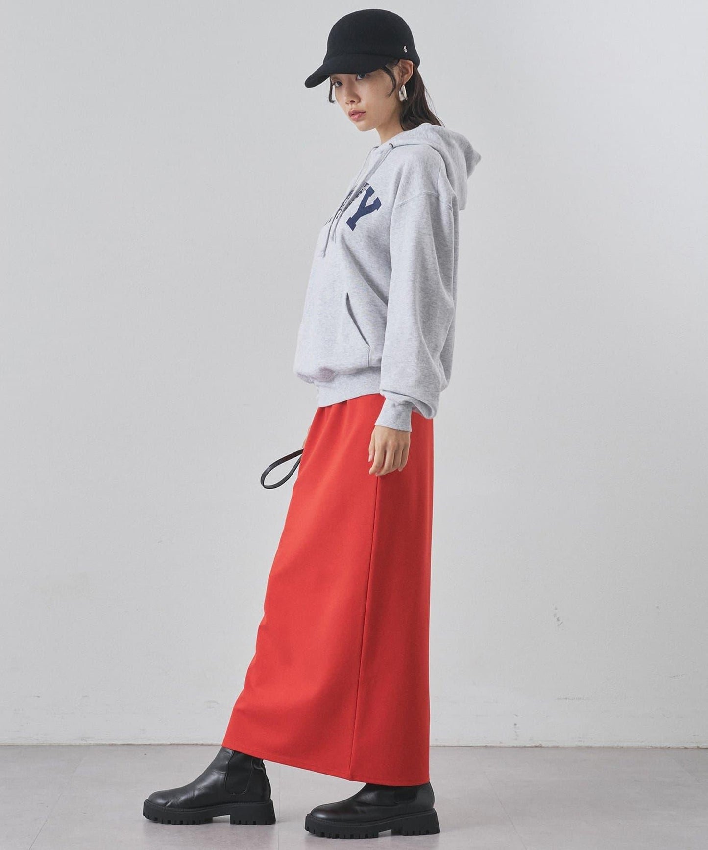 彈力針織半身裙