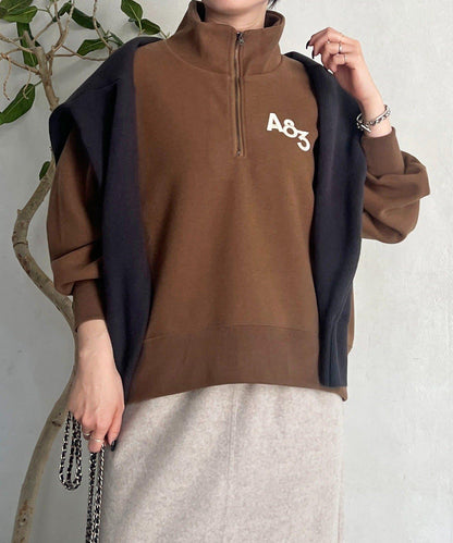 拉鍊羊羔絨套頭衫