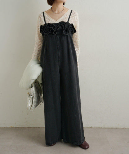 蕾絲拼接針織衫