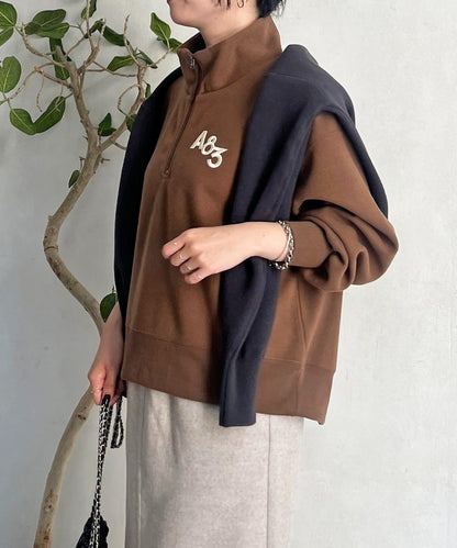 拉鍊羊羔絨套頭衫