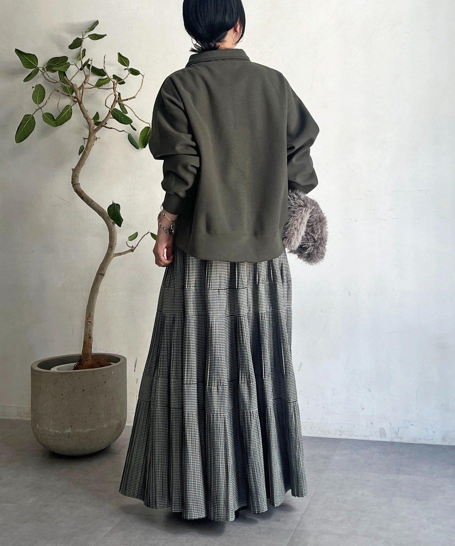 拉鍊羊羔絨套頭衫