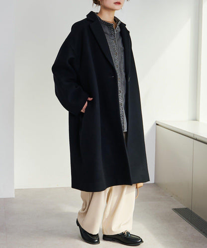 【日本製造】羊毛呢切斯特大衣