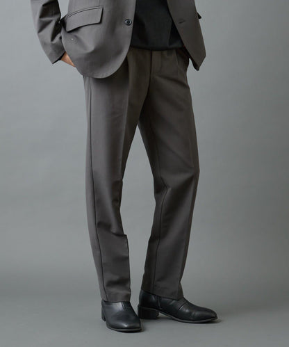 後開衩羊毛錐形休閒褲