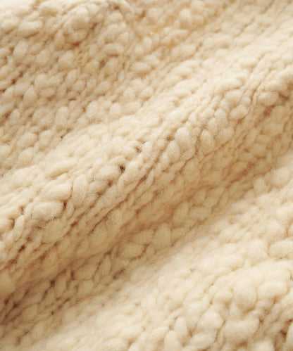 低密度針織開襟套頭衫