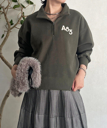 拉鍊羊羔絨套頭衫