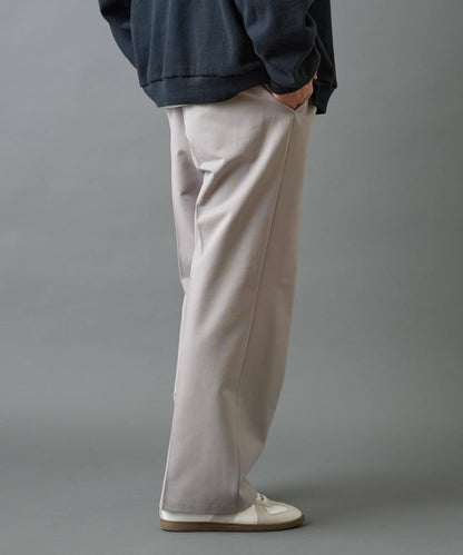 背部彈力羊毛寬鬆西裝褲