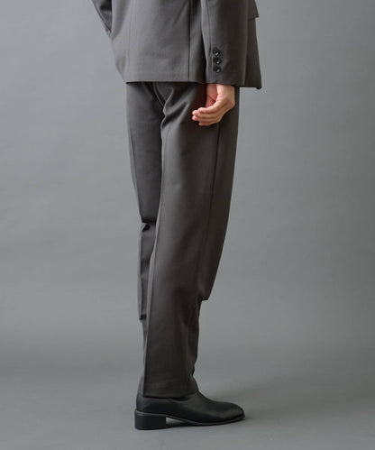 後開衩羊毛錐形休閒褲