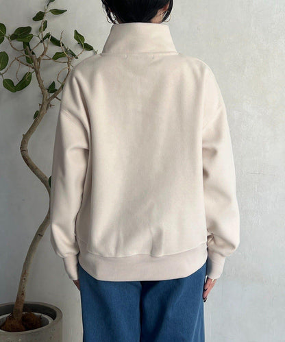 拉鍊羊羔絨套頭衫