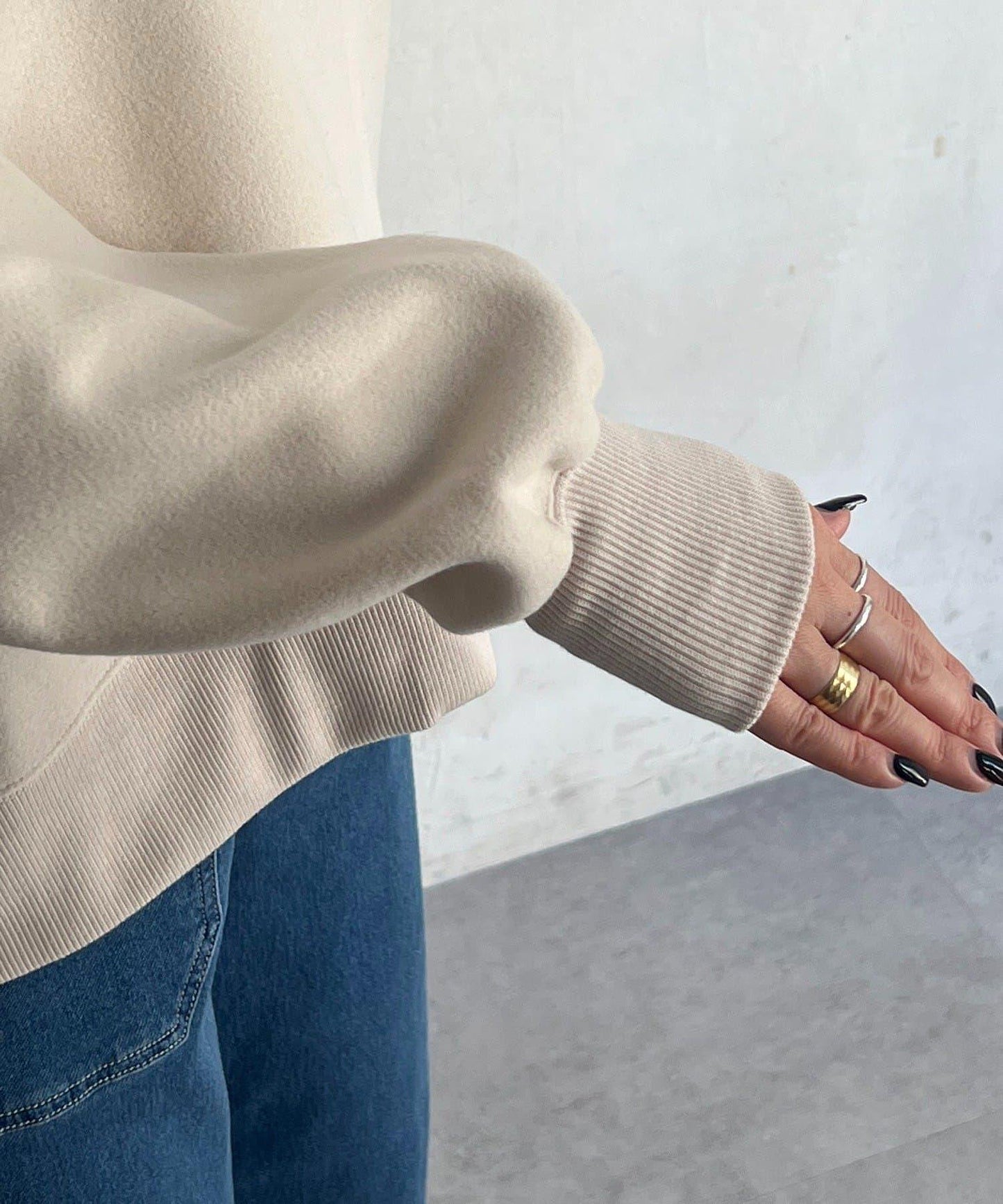 拉鍊羊羔絨套頭衫