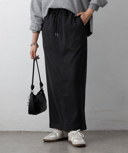 羊毛感針織休閒半身裙