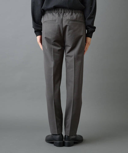 後開衩羊毛錐形休閒褲