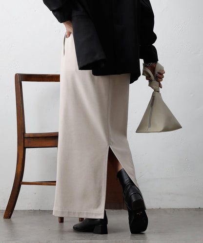 羊毛感針織休閒半身裙