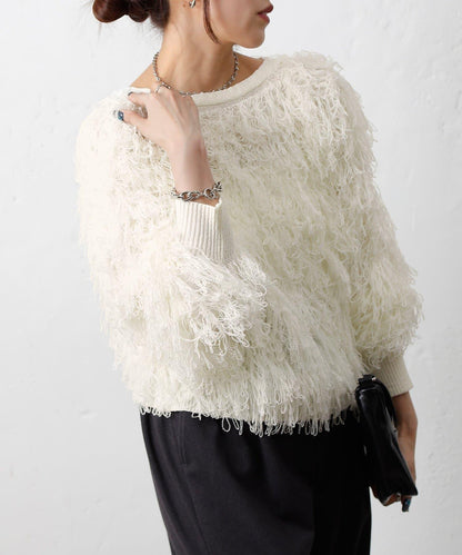 2WAY流蘇針織衫