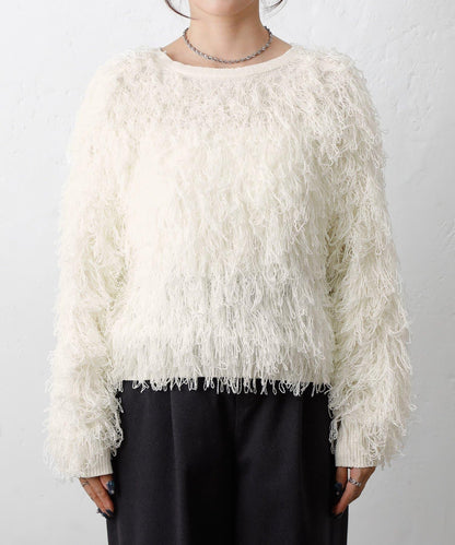 2WAY流蘇針織衫