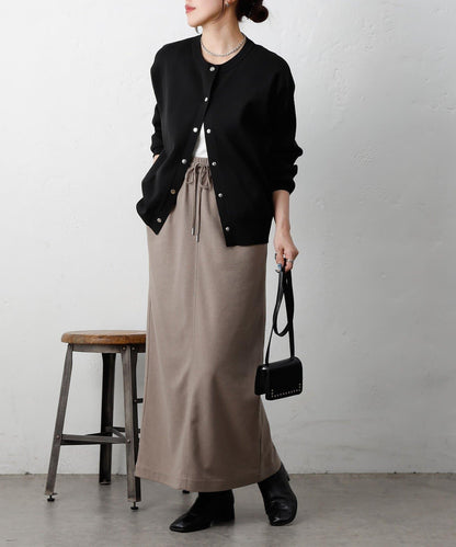 羊毛感針織休閒半身裙