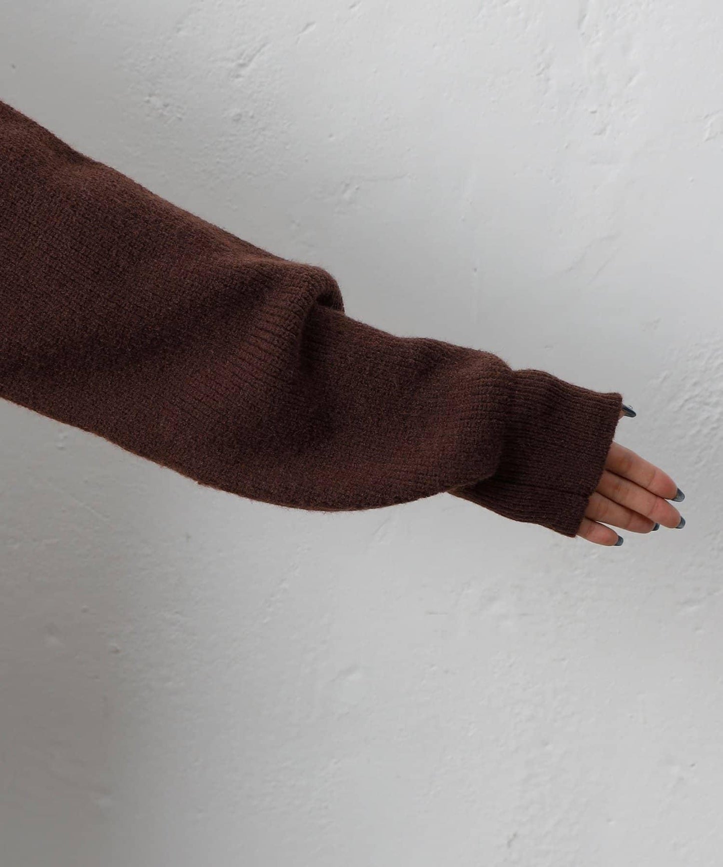 拼接拉鍊針織開衫