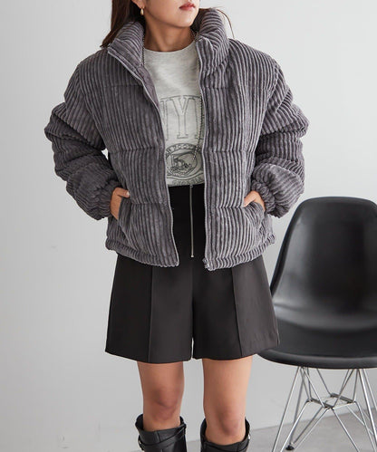 燈芯絨加棉夾克