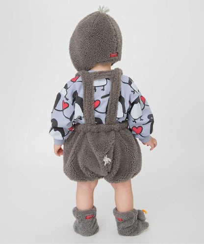 FUN!FAN!動物造型毛絨揹帶短褲