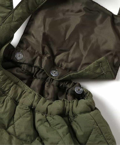 絎縫吊帶連衣裙