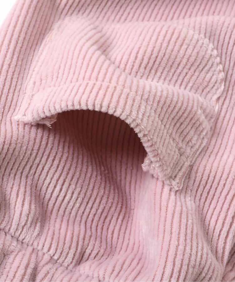 蝴蝶結針織燈芯絨可愛長褲 10分丈