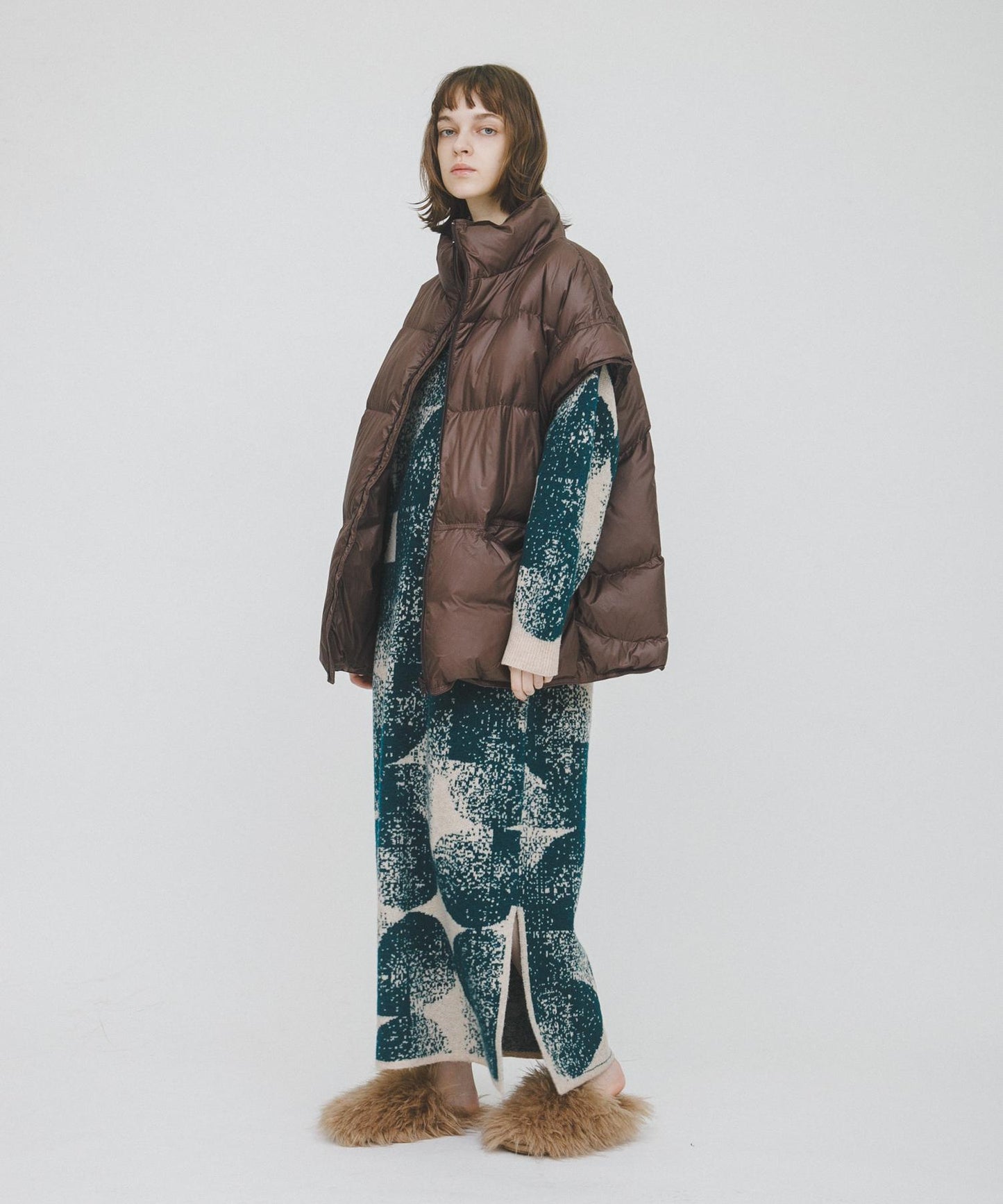 5款圖案針織連衣裙