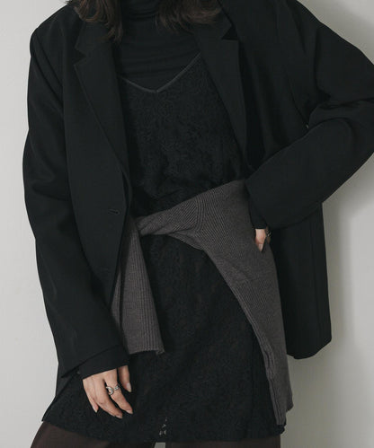 蕾絲吊帶長款上衣