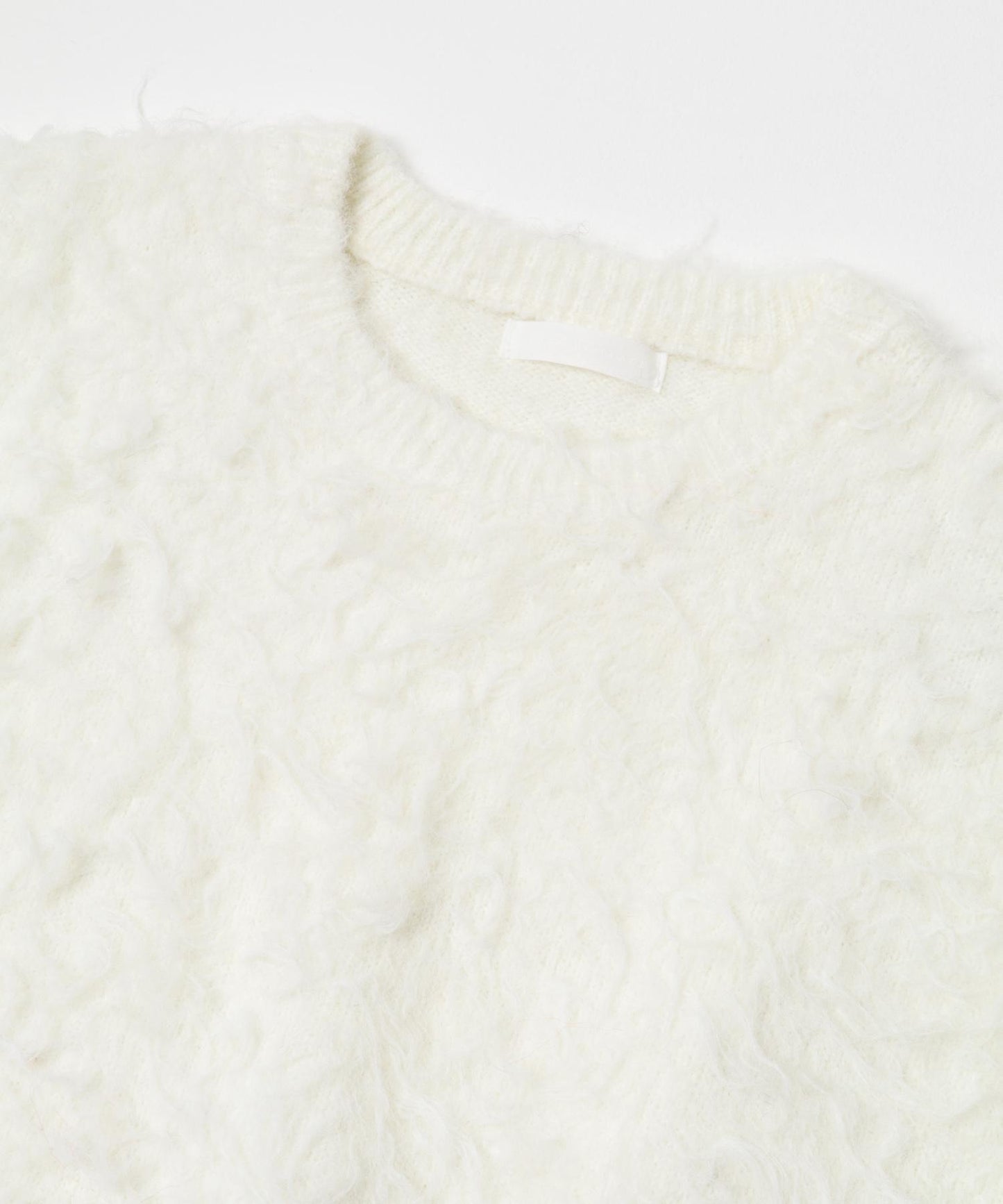 可水洗毛圈圓領針織衫