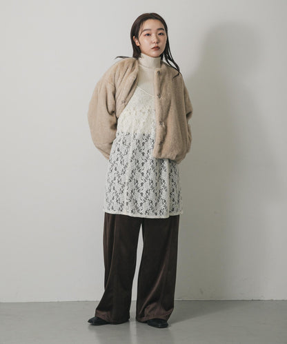 蕾絲吊帶長款上衣