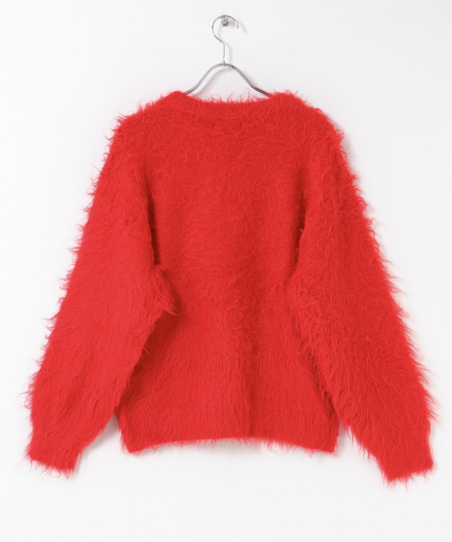 可水洗毛圈圓領針織衫