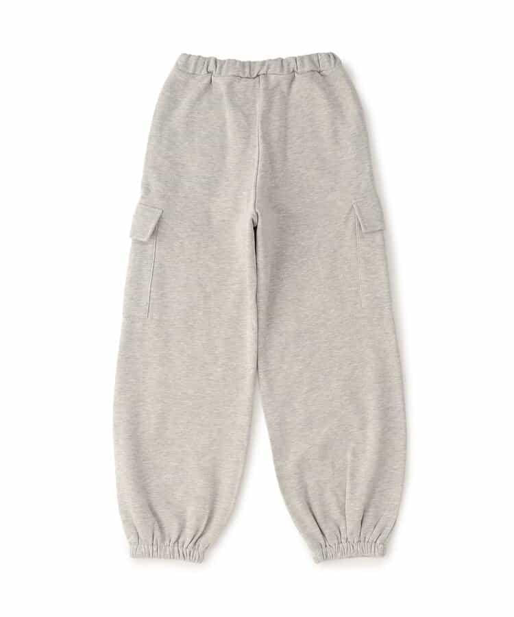 加絨正面標識工裝褲