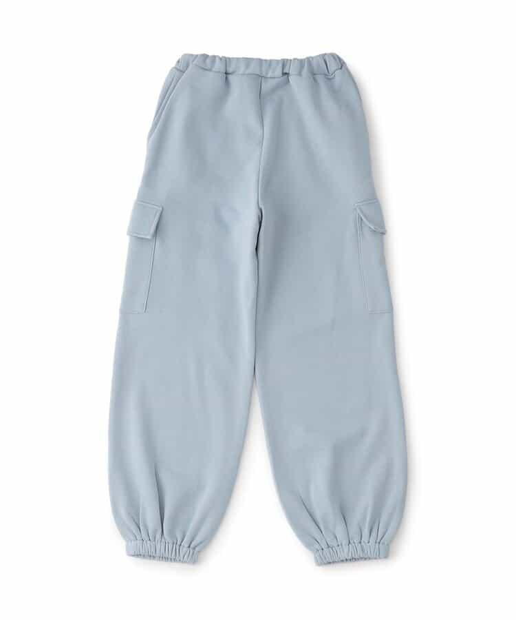 加絨正面標識工裝褲