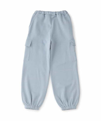 加絨正面標識工裝褲