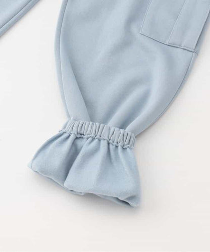 加絨正面標識工裝褲