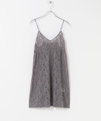 蕾絲吊帶長款上衣